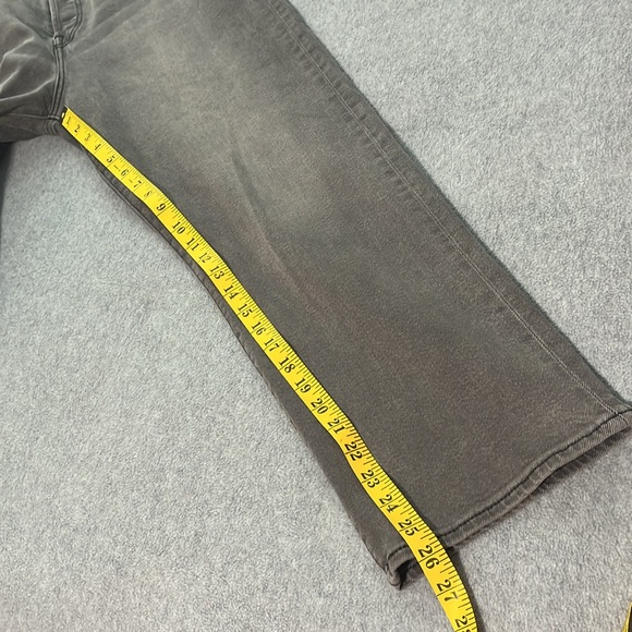 Levis Ribcage Straight Ankle Jeans Size 31 Capsule Gray Academia Preppy Grunge - Picture 8 of 13